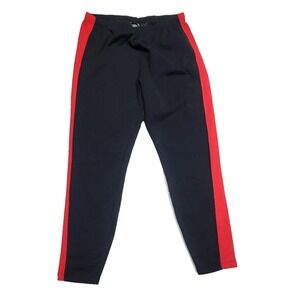 Vintage Obermeyer Ultragear Polartec Joggers Red Striped Black Sweatpants Mens L